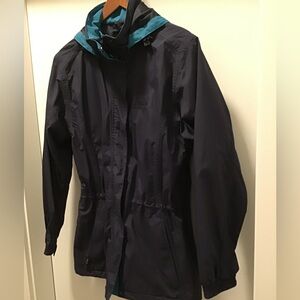 Vintage Far West Navy Jacket with Teal Highlights
